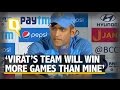 The Quint: “Virat’s Team Will Win More Matches Than Mine,” Says MS Dhoni