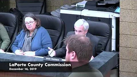 LaPorte County Commission December 16, 2019