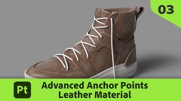 Creating a Leather Material for Footwear with Anchor Points in Substance 3D Painter | Substance 3D