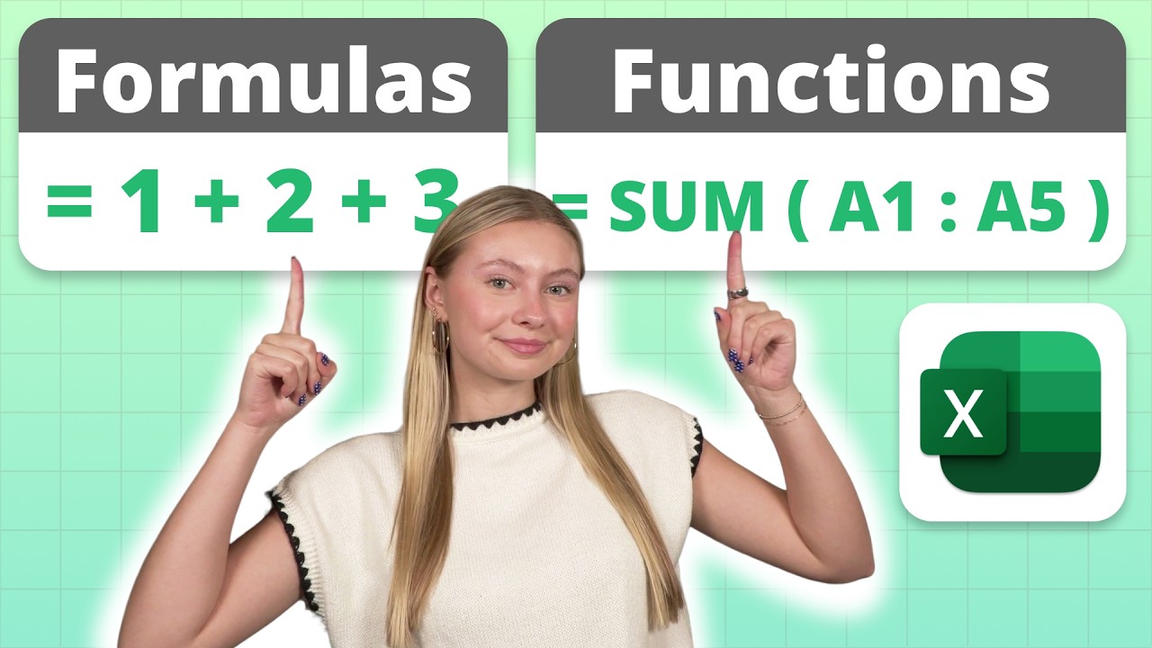 Excel Formulas and Functions - Visually Explained - YouTube