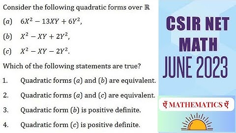 Linear Algebra ID-704078 l CSIR NET MATHS 2023