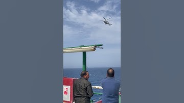 Helicopter flying over FPSO #fpso #helicopter #aircraft #travel #marine #navy #ship