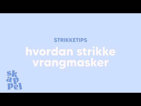 Video: Hvordan Strikke Sfinkser