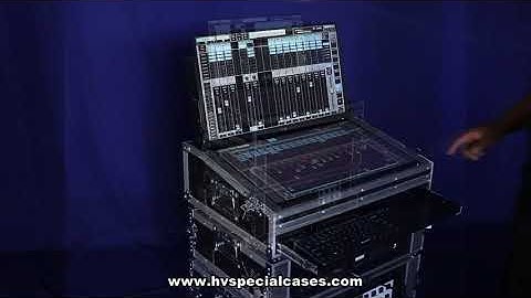 KIT DE CASES PARA MIXER LV1 DE 16 CANAIS COM MINI MESA DE APOIO