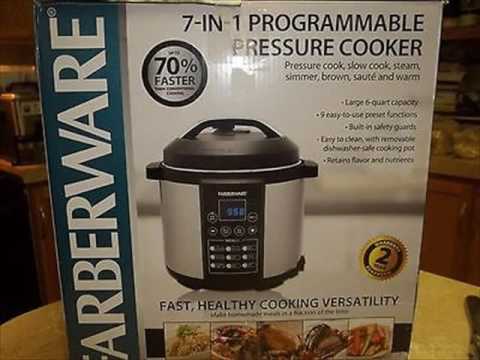 Farberware Programmable Pressure Cooker - YouTube