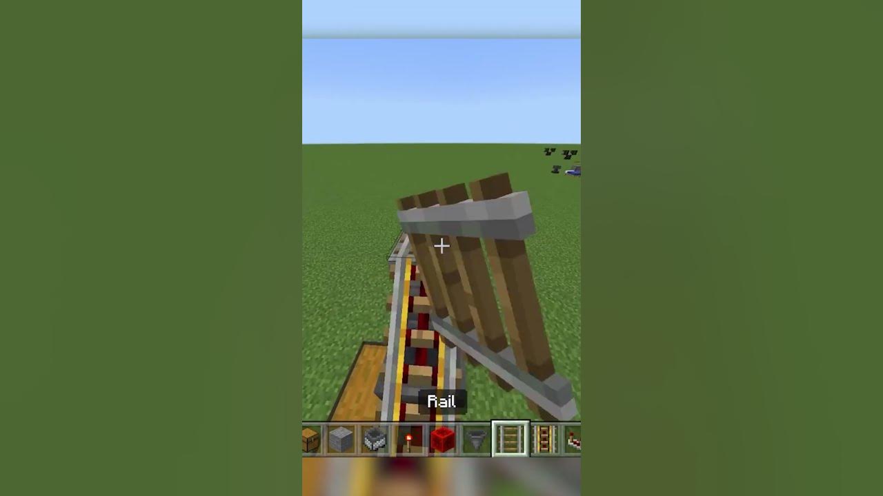 Minecraft Automatic Minecart Hopper Unloader Redstone Tutorial [Bedrock