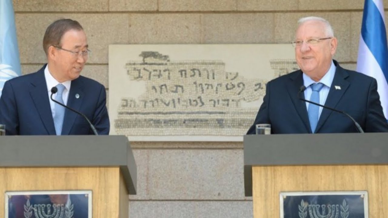 President Rivlin greets UN Secretary General Ban Ki-moon times of israel right wing