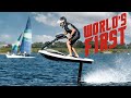 Worlds first hydrofoil stand up jet ski  new electric invention