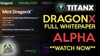 🚀 #DragonX FULL Whitepaper, 🚀 a game-changer for TitanX! 💰🌟 🔥 | Crypto Awesome Ep10🚀