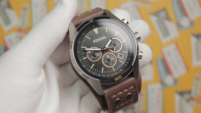Fossil Machine Chronograph Tan FS5922 @UnboxWatches Eco YouTube - (Unboxing) Leather Watch
