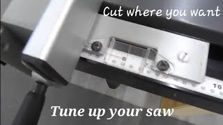 Table saw tune up. Delta table saw