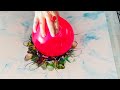 MUST SEE MULTI TECHNIQUE~ITS A LITTLE BEAUTY 🇦🇺 acrylic pouring~fluid art~BALLOON KISSING