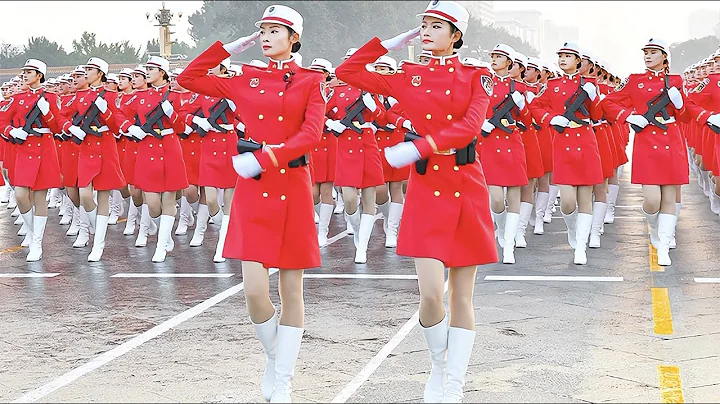 4K-Rare 2019 National Day military parade female militia formation training - DayDayNews