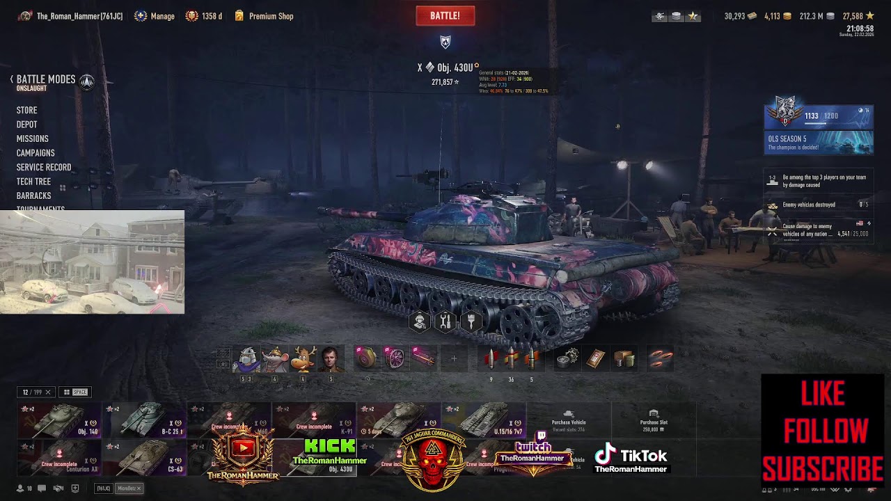 twitch.tv/theromanhammer | gaming | NYC BLIZZARD