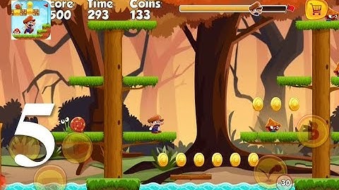 Super Bino Go - Adventure Jungle - Gameplay Walkthrough Part 5 - Level 21- 25 (iOS, Android)