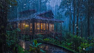 Rain Sounds for Sleep - Nature Sounds Rain & Thunder on Roof for Fast Falling Asleep, Relax, Study