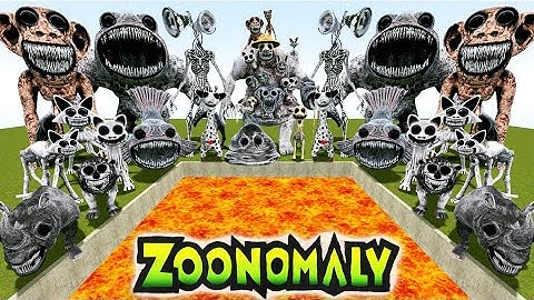 DESTROY ALL ZOONOMALY MONSTER FAMILY in LAVA (Garry