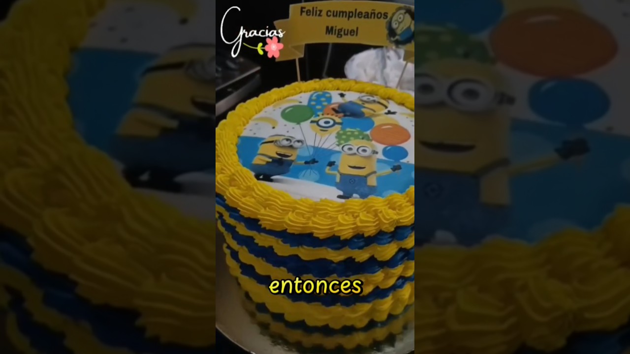 pastel de Minions #reposteria #casera #tartaspersonalizadas #chismesito #pastelero