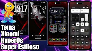 Nova Personalização Tema Xiaomi Ícones Dark 3D e Centro de Controle HyperOs @CiclopeTech 1