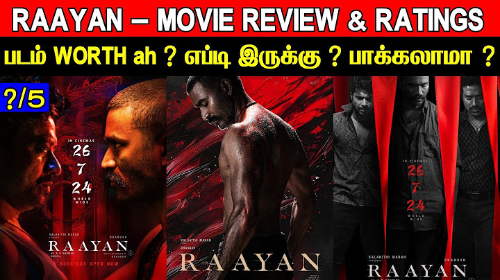 Raayan - Movie Review & Ratings | Padam Worth ah ?
