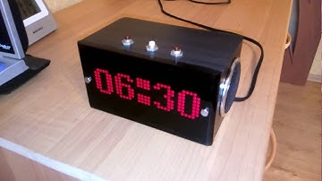 Часы будильник на ардуино 328 и матрицы 8Х32