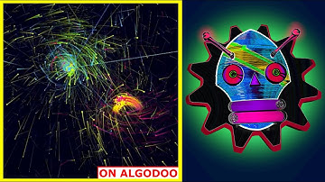 ALGODOO GRAVITY 🌐 COLLISION TEST OF 3516 CIRCLES, 4 GALAXIES