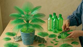 Ubah Botol Bekas Menjadi Dekorasi Pohon Palem yang Cantik! 🌳Proyek DIY Kreatif