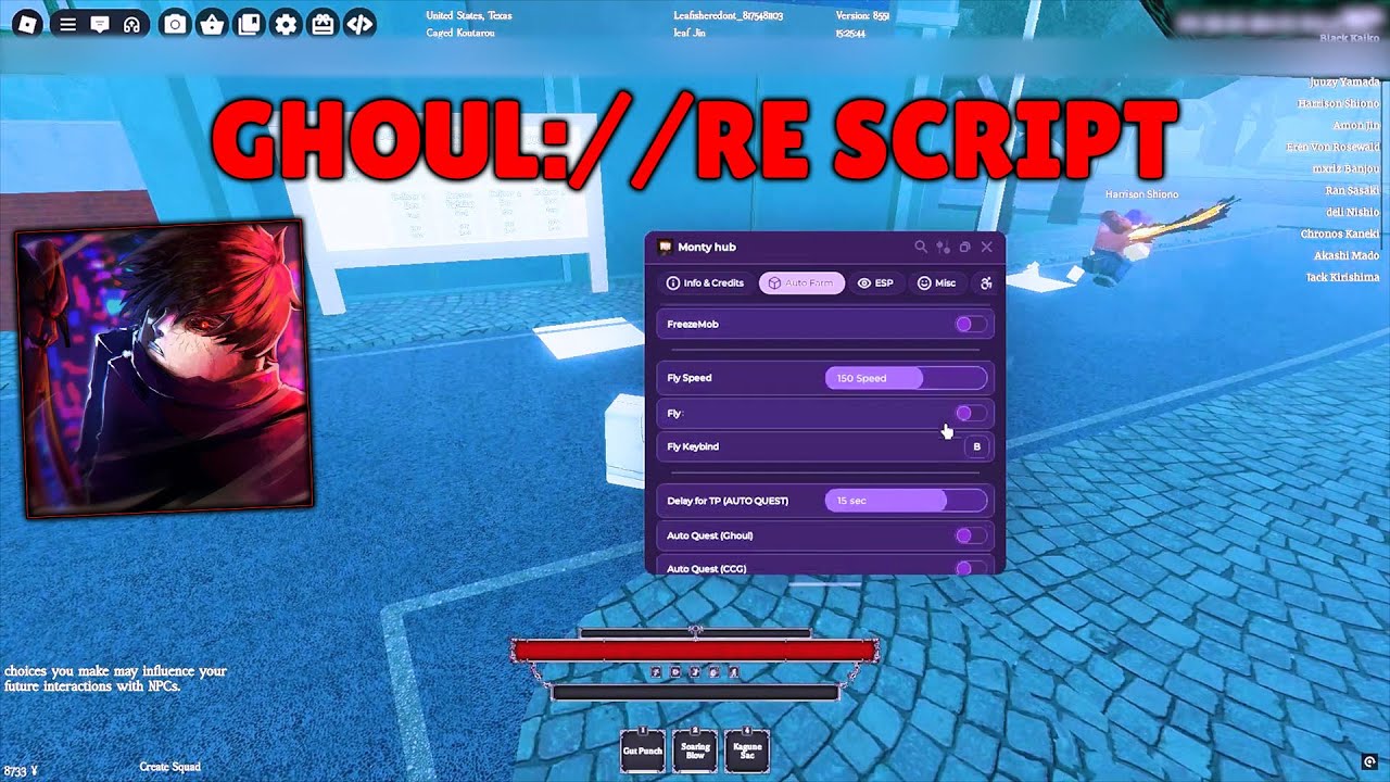 [NEW!] GHOUL://RE Script - Auto Farm, Auto Quest, Kill Aura, ESP, Dupe ...