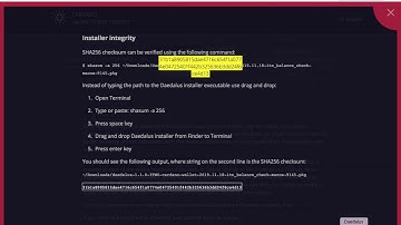 How to verify the checksum for the Cardano balance check using MACOS?