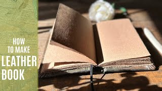 How to Make a Hardcover Leather Bound Book 