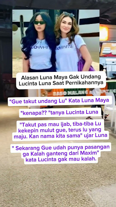 Ternyata ini alasan Luna Maya tidak undang Lucinta Luna dihari pernikahannya #beritaviral