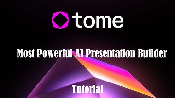 TOME AI - The One Tool You Need to Make Impressive Presentations