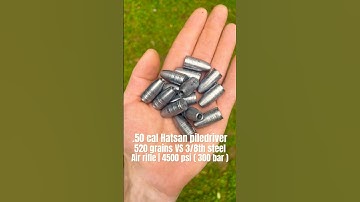 Hatsan piledriver .50 cal air rifle VS 3/8th steel