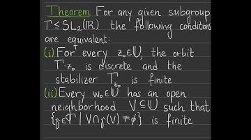 HG.05.02. Fuchsian groups: Discrete subgroups of PSL_2(R) through their action on U, part 1