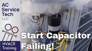 The Main Reason Why Start Capacitors Fail in HVAC Units! This Cap Blows Out!