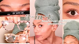 ✨EASY HEADWRAP TUTORIAL FOR LOCS + SIMPLE MAKEUP FOR BEGINNERS + FIRMOO GLASSES HAUL|thequalityname✨