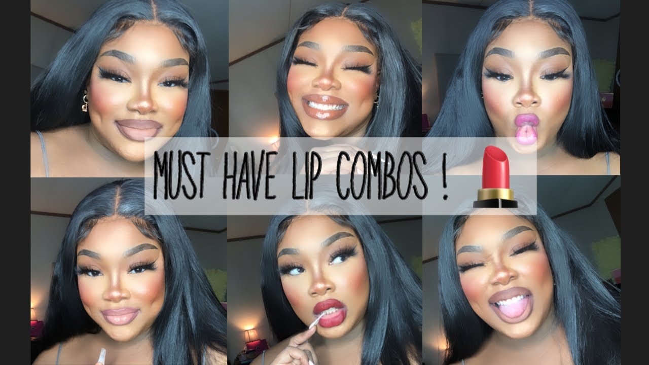 LIP COMBOS YOU NEED TO TRY IMMEDIATELY! LIPSTICKS FOR BROWN SKIN,My Go To Lip Looks🤎✨| Erica Danley