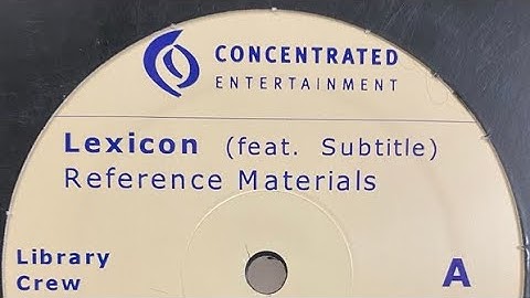 Lexicon FT Subtitle - Reference Materials