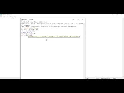 NumPy(Numeric Python)- creating numpy array using the list Example