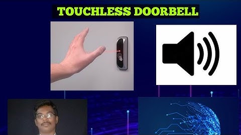Touchless doorbell alarm using ultrasonic sensor
