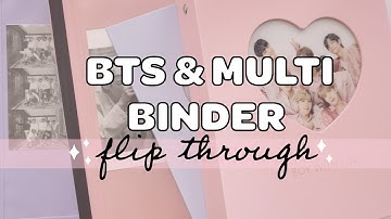 BTS & multi k-pop binder tour & flip through
