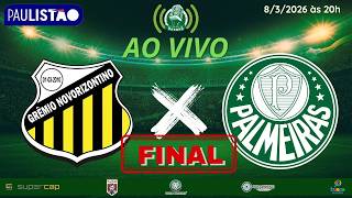 🟢 NOVORIZONTINO X PALMEIRAS AO VIVO 🔴 FINAL DO PAULISTÃO 2026 screenshot 2