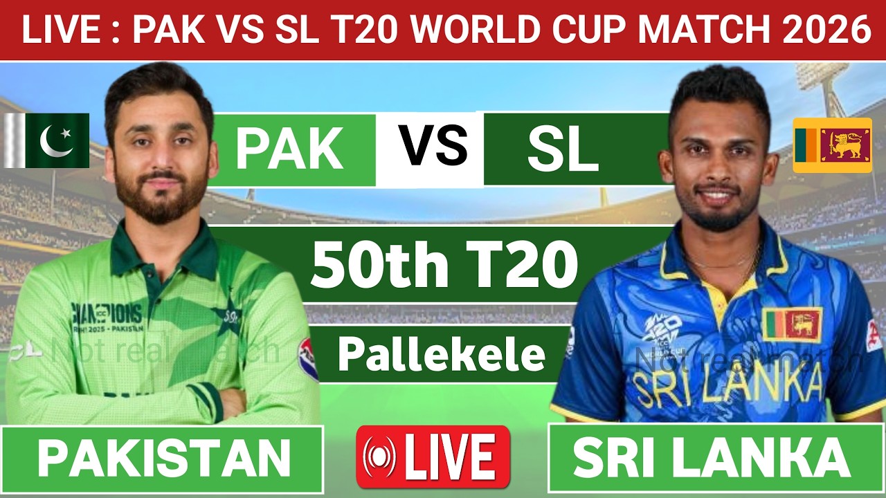 🔴PAK vs SRI Live streaming T20 world cup | Pakistan v sri Lanka today match Live