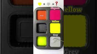 😍🎨 The magic of mixing 3 colors Magenta + Yellow + Grey and it's amazing.
