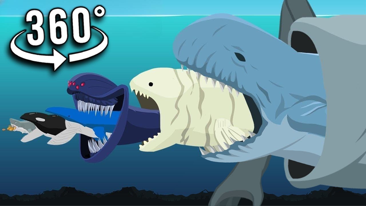 360° VR Fish Eat Fish | Monster Animation - YouTube