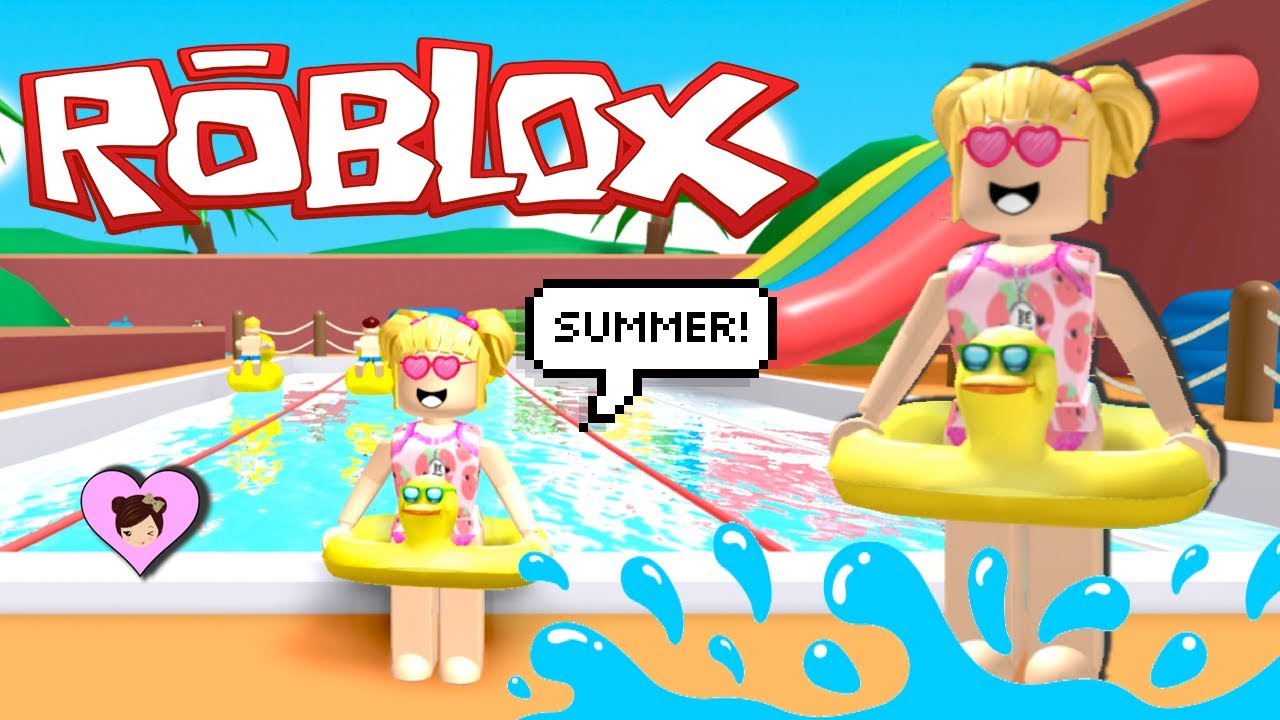 First Day Of Summer Baby Goldie Bloxburg Fun Water Park Obby Titi Games - 