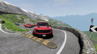 Mobil vs Speed Bumps Beamng drive #192 live 1