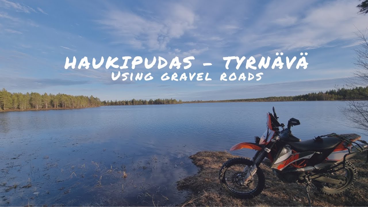 Gravel roads from Haukipudas to Tyrnävä with KTM 690 Enduro R