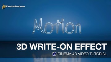 Cinema 4D Video Tutorial: Write-On Effect