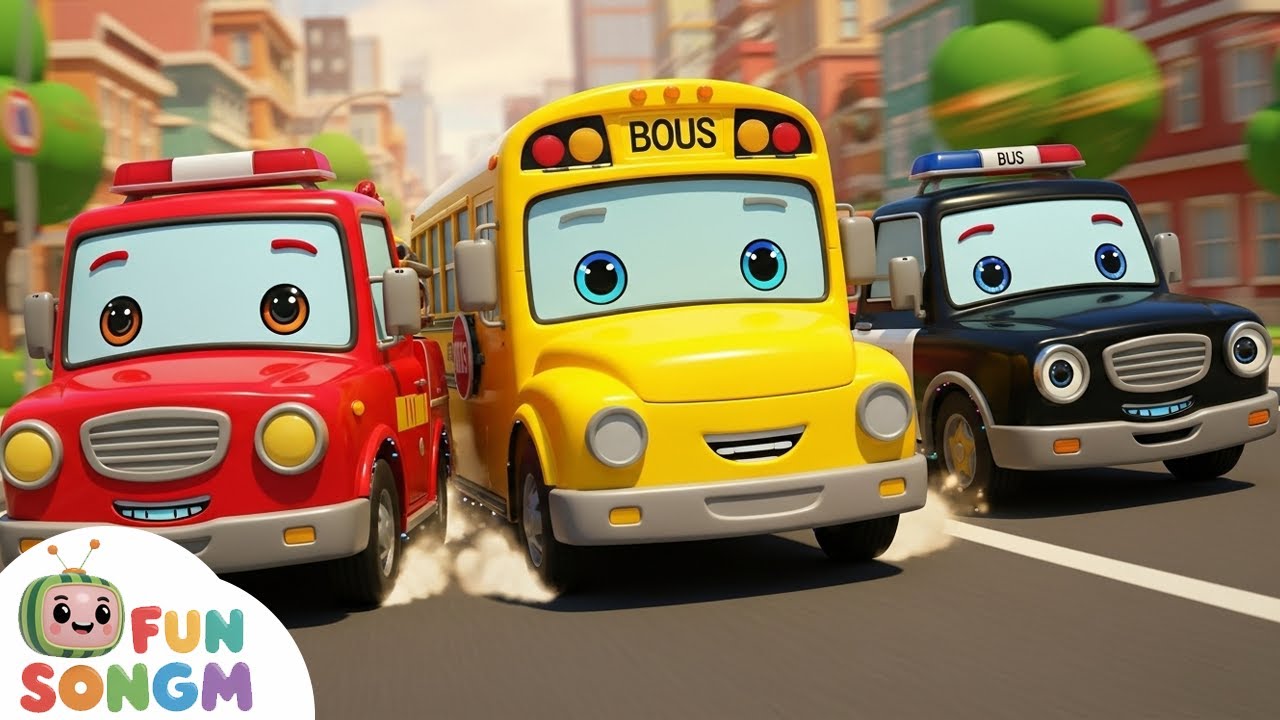 Wheels on the Bus + ABC + Numbers – Sing Along Learning Fun